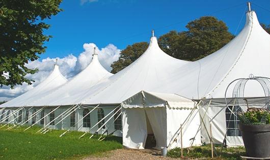 portable restrooms equipped for hygiene and comfort at an outdoor festival in Long Neck